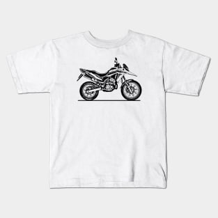 XRE300 Motorcycle Sketch Art Kids T-Shirt